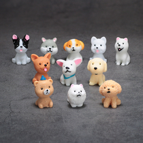 Cartoon puppy doll Childrens and boys  house toy ornaments Mini ultra-small cute simulation animal model