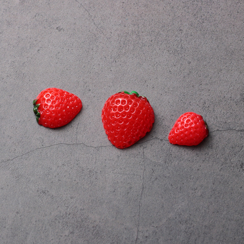 Strawberry Microcovy Play Mini Model Diy Little Kitchen Supermarket Over Home Scene Emulation Super Small Food Toys-Taobao