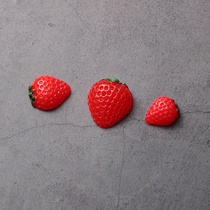 Strawberry mini food play mini model DIY small kitchen supermarket house scene simulation ultra-small food toy