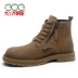 Giày cao cấp thời trang cao cấp cho nam mùa thu Martin boots nam cao cấp dụng cụ đại hoàng giày cao cổ tăng xu hướng giày da nam - Giay cao Giay cao