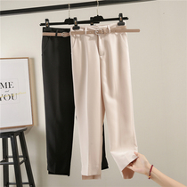 Womens ankle-length pants skinny trousers summer thin casual pants big size small man professional pipe pants women