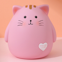 Cartoon can love cute cute cat piggy bank can be stored for children