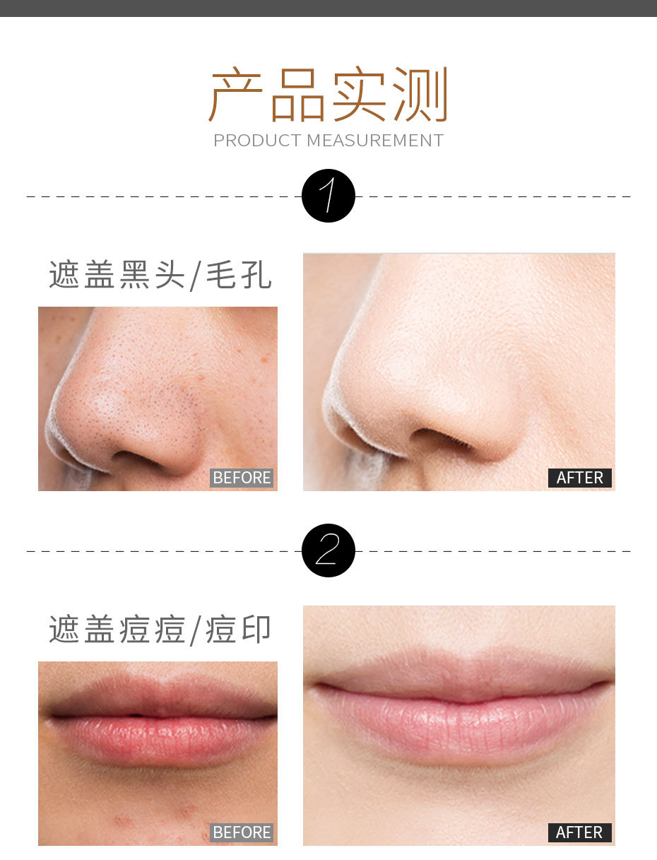 Kem nền Laiwu dạng lỏng 30ml dưỡng ẩm che khuyết điểm kiểm soát dầu trang điểm nude không dễ làm mất màu kem nền cô lập BB cream chính hãng clio kill cover