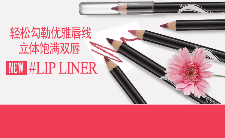 Trang điểm Rose Girl Môi Không Thấm Nước Lót Môi Môi Lip Màu Bút Kéo Dài Không Dễ Dàng để Decolorize 	son bút chì apieu	
