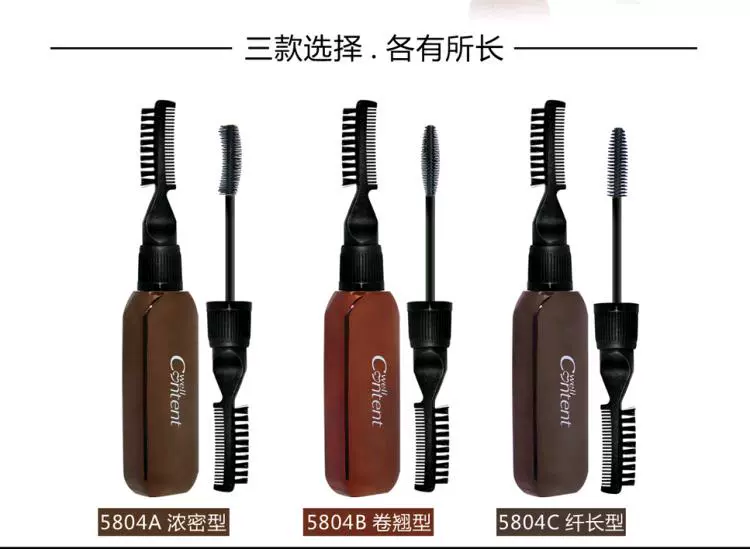 Hài lòng với mascara uốn cong dày điều khiển trái tim mới mascara chống thấm nước chống nhòe đôi với lược - Kem Mascara / Revitalash