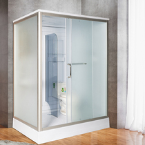 170cm oversized integrated shower room bathroom Tempered glass integrated bathroom Integrated bathroom with toilet