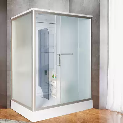 170cm oversized integrated shower room powder room Tempered glass integrated bathroom Integrated bathroom with toilet