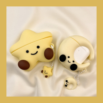 ins fun cute moon star expression airpods protective cover airpod3 apple pro headset soft shell second generation wireless bluetooth third generation 1 suitable for aipods2 generation silicon