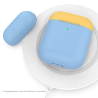 Airpods1/2 [двойная крышка] синий + желтый