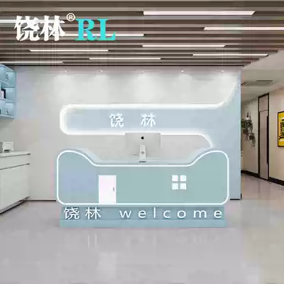 Personality Kitty Cat Kindergarten Early Education Front Desk Front Desk Cartoon Paint Bar Mother and Child Clothing Shop Cashier Counter