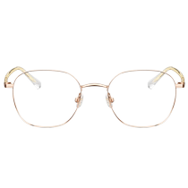 Mosen glasses frame womens myopia lenses can be equipped with a high degree of retro gold wire anti-blue light glasses frame MJ7332