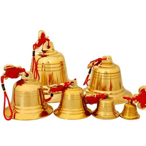 聚缘阁 Латунный колокольчик, маленькая ретро подвеска, аксессуар, китайский стиль