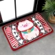 Cartoon lợn mat đỏ cửa mat trượt toilet cửa phòng ngủ mat con nhà vệ sinh thảm phòng tắm thấm - Thảm sàn thảm nhựa