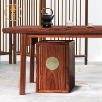 Joymoon Red Wood Flowers Pear Wood Solid Wood Small Tea Water Counter Shelf New Chinese Boiling Water Cabinet minimalist Living room Office