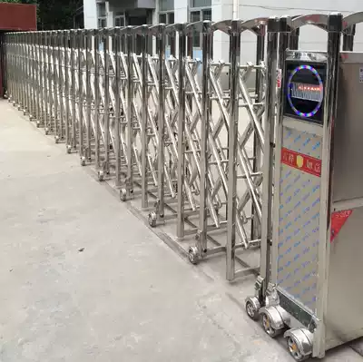 Electric retractable door Railing and trackless electric gate (stainless steel) Fuzhou area door-mounted automatic door