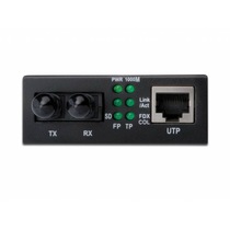 Gigabit fiber optic transceiver media converter