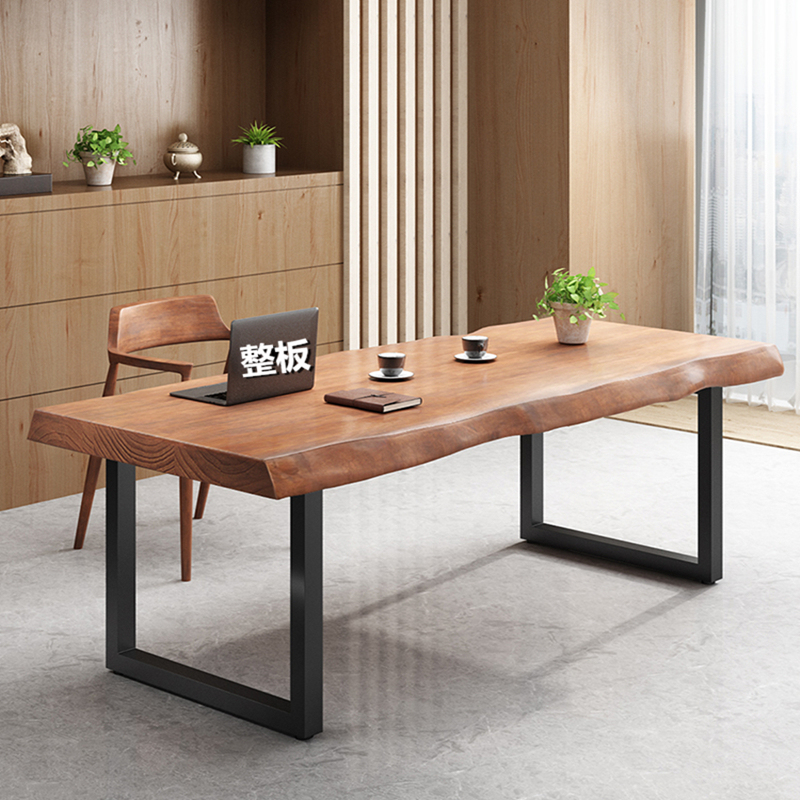 Large Solid Wood Computer Desk, Simple Office Desk, Meeting Table, Long Workbench, Natural Wood Large Board Desk, Solid Wood Desk Large Solid Wood Computer Desk, Simple Office Desk, Meeting Table, Long Workbench, Natural Wood Large Board Desk, Solid Wood Desk