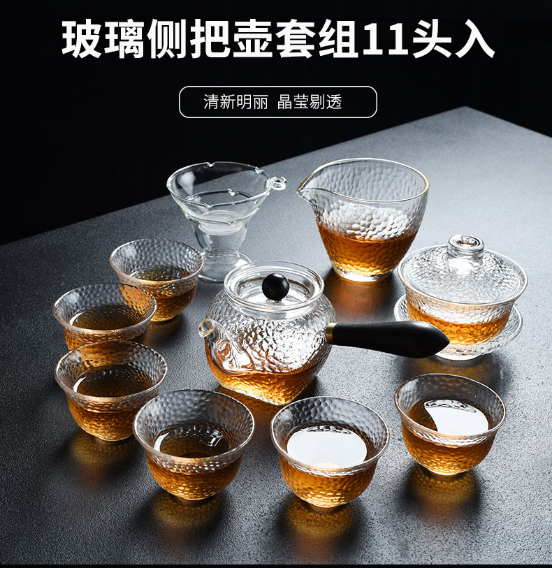 Howe auspicious contracted heat resisting high temperature glass boiled tea Japanese teapot tea kung fu tea tea set home