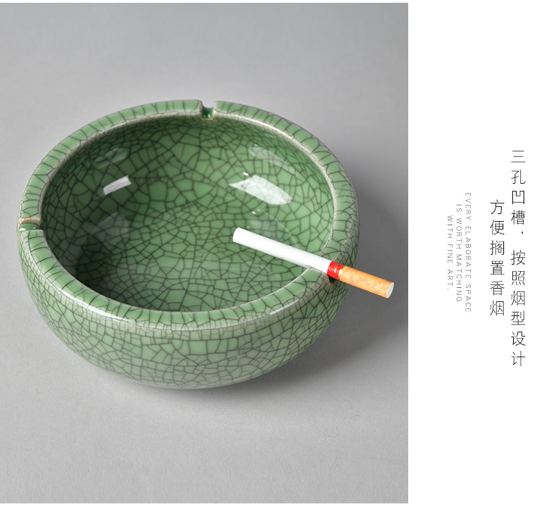 Ceramic ashtray creative move wind size home sitting room office European fashion ashtray