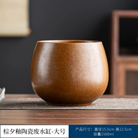 Коричневый xi глазированный керамический бак с стойкой