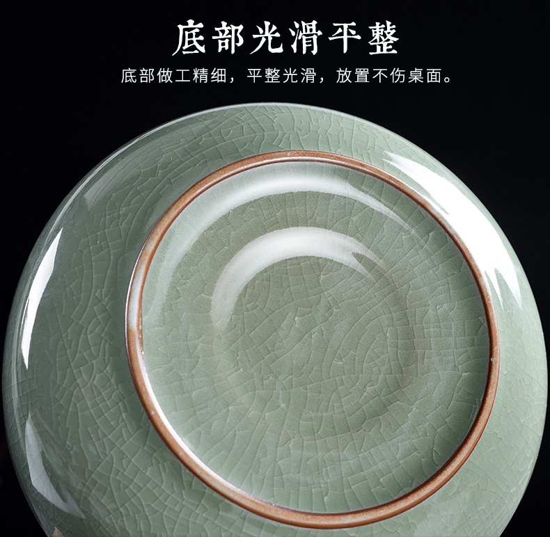 Your up large open piece of Your porcelain kung fu tea set tea wash to elder brother up accessories household ceramic bowl writing brush washer tea taking with zero