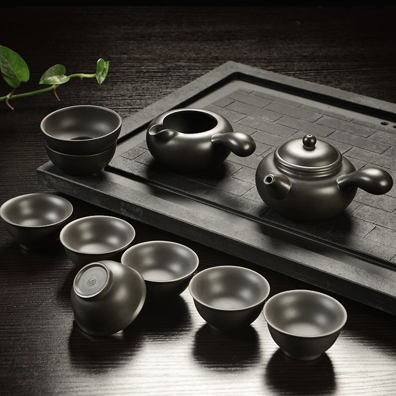 Howe auspicious yixing purple sand tea set kung fu tea set ceramic household manual purple xi shi teapot