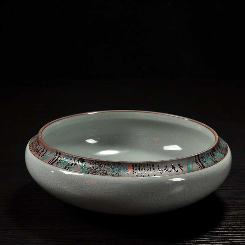 Howe cheung kung fu tea tea accessories cup for wash the writing brush washer wash tea brother your up up ceramic tea