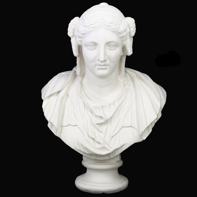 Plaster like Roman curly hair woman Arias thoracic like sketch Sketch Art Teaching Aids Plaster Sculpture Pendulum