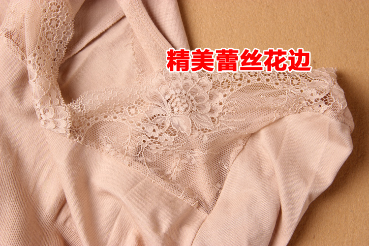 Mùa thu và mùa đông phụ nữ nhiệt đồ lót cotton cổ chữ V sưởi ấm đồ lót nhiệt tay dài cơ thể cổ thấp cơ thể nhựa áo nâng ngực