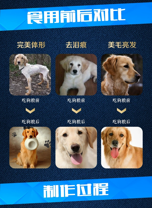 Thú cưng tươi Wang Shifu tự nhiên cho chó ăn thức ăn cho chó nhỏ Teddy Bomei VIP hơn gấu 2,5kg lông đẹp đến rách - Chó Staples