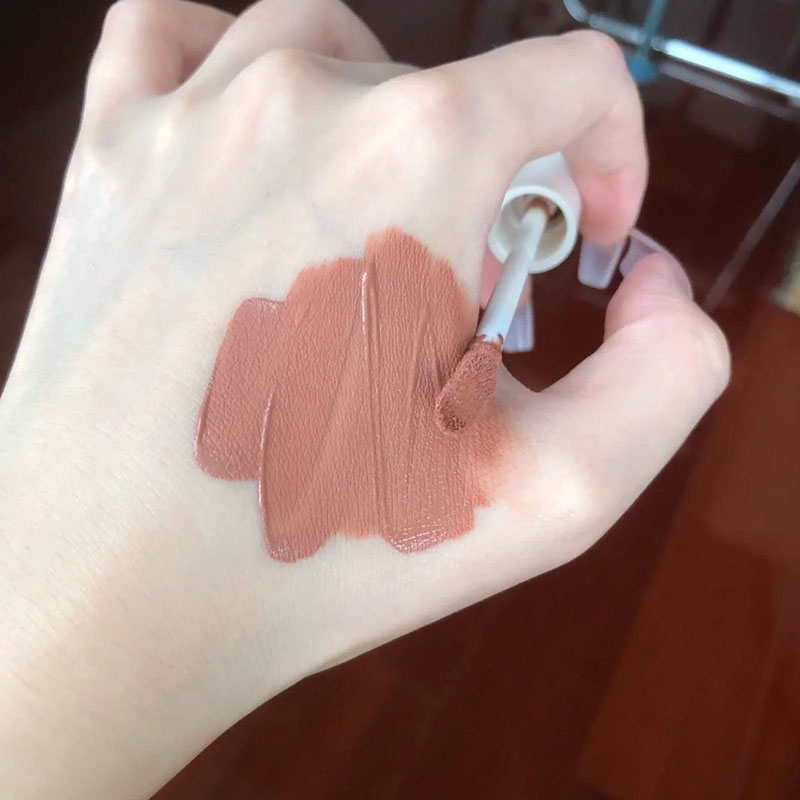 VNK lip mud lip glaze art museum lipstick non-stick cup eat earth color cheap brown red L05 new year cream apricot