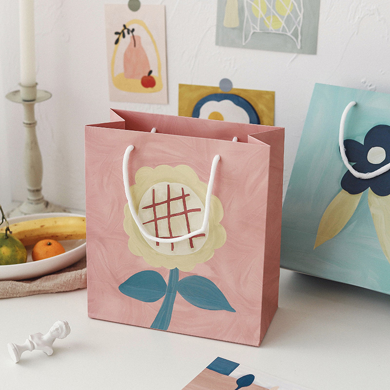 Rose Ocean Temperature Art Gallery Gift Bag Happy Stylish Stylish All-Purpose Literary Gift Wrapper Tote Bag