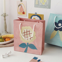 Rose Ocean Temperature Art Museum gift bag Qinghuan free and easy versatile literary gift packaging tote bag