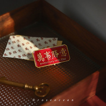 Clearance of the world is worth the brooch the future can be expected the metal diy badge decoration rose Ocean
