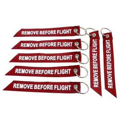 Please Remove the keychain, bag hanger and luggage tag before the flight