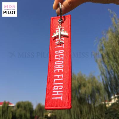 REMOVE BEFORE FLIGHT: Remove and dismantle aviation hangers, luggage tags, bags, crew, flight attendants