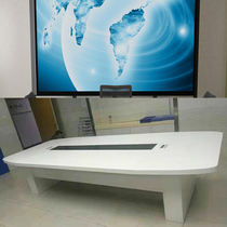 9-year-old store Hefei custom conference table square office desk modern removable computer desk Mobile square table Simple