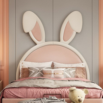 Princess room bedroom childrens tatami bedside soft-covered backrest custom rabbit bed surround soft-covered wall surround anti-collision self-adhesive