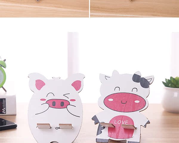 Phim hoạt hình sáng tạo khung điện thoại di động bằng gỗ lười điện thoại di động chỗ ngồi xem TV khung máy tính bảng điện thoại di động - TV tivi sharp 32 inch