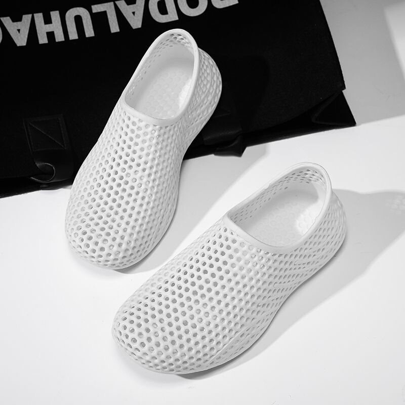 Thick, Elastic, Soft, Vietnamese Hot-Selling 3D Printed Breathable Clogs, Unisex Sports Couple Non-Slip Beach Casual Shoes