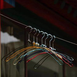 ຜະລິດຕະພັນໃຫມ່ຍີ່ປຸ່ນ Dulton 7-color foldable metal clothes hanger portable outdoor camping travel home clothes drying rack
