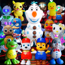 Charging electric dancing cartoon series image light music such as red spider-man Blue lightning captain