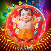 Electric toys singing lights will rotate and roll in circles Cartoon cute pet brown little ninja and blue jingle cat