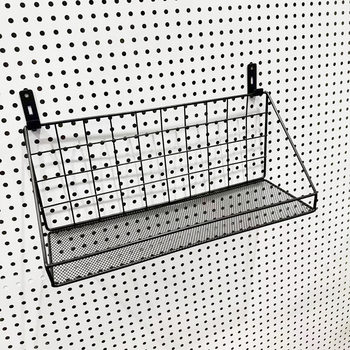 Perforated board accessories storage basket square hole accessories perforated board hanging basket round hole accessories storage basket porous hanging board hanging basket