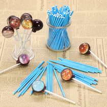 Food grade baking diy paper stick lollipop cake paper stick Sugar stick starry sky crystal lollipop 10cm 15cm