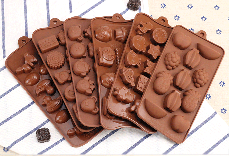 Khuôn silicon DIY Handmade Chocolate Jelly Pudding Khuôn Handmade Soap Xà phòng Xà phòng Xà phòng Bánh mài mòn - Tự làm khuôn nướng khuôn silicon hình thú