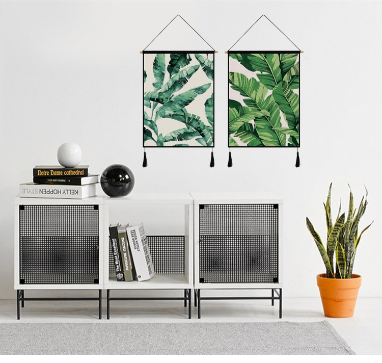 tấm thảm tấm thảm thực vật vải treo trang trí nordic ins hộp mét bối cảnh nền vải chặn những bức tranh nghệ thuật boob - Tapestry 	thảm treo tường 3d