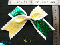  Yellow white green la la exercise fitness exercise sports games full bow shiny film head decoration head flower hair decoration hair decoration hair decoration hair decoration hair decoration