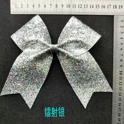 Students cheerleading fitness dance competition bowknot headdress accessories hairclip full Mail best Shiny Sheet