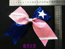 Five-flower ball cheerleading aerobics dance competition headdress floral headdress hair accessories hair band red yellow blue white and black mail